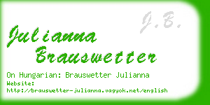 julianna brauswetter business card